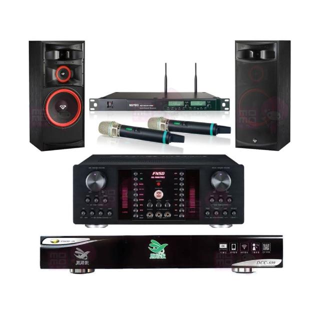 【點將家】DCC-899+FNSD AK-9800 PRO+ACT-8299PRO++XLS-15(點歌機4TB+擴大機+無線麥克風+卡拉OK喇叭)