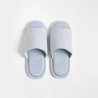 【HOLA】SNOW TOUCH 涼感拖鞋-條紋藍XL
