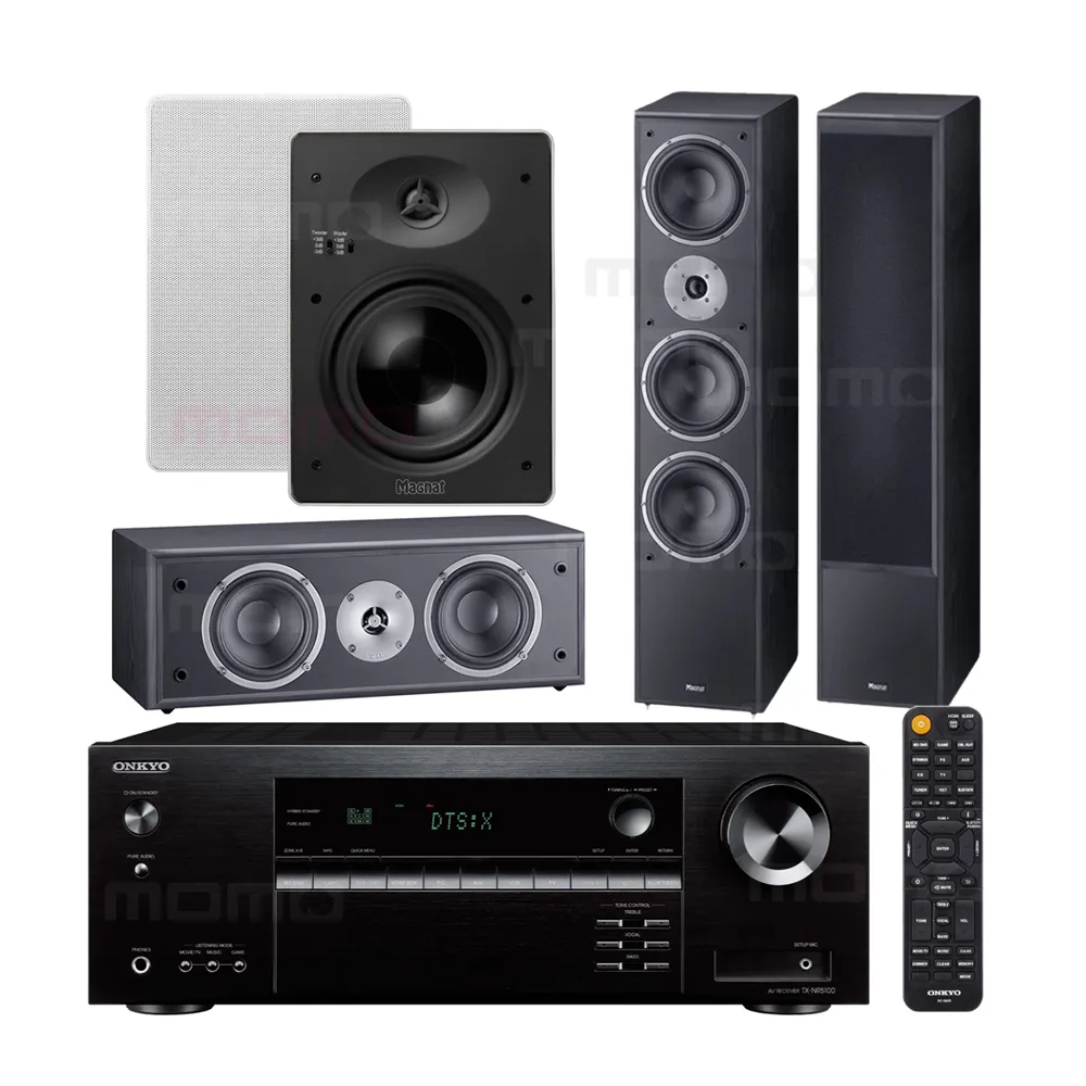 【ONKYO】TX-NR5100+Magnat Monitor Supreme 1002+center 252+IWQ 62(擴大機+主喇叭+中置+嵌入式喇叭)