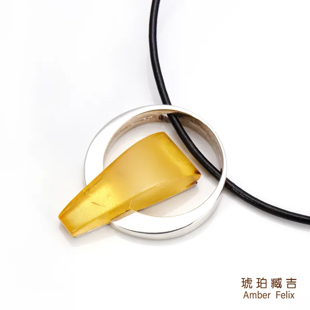 【Amber Felix】琥珀臧吉青春金絞蜜墜鍊14.44g(琥珀協會認證)