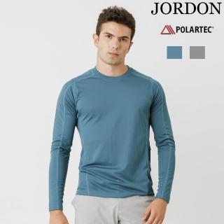 【JORDON 橋登】Polartec Delta 涼感圓領防曬長袖T恤(男上衣)