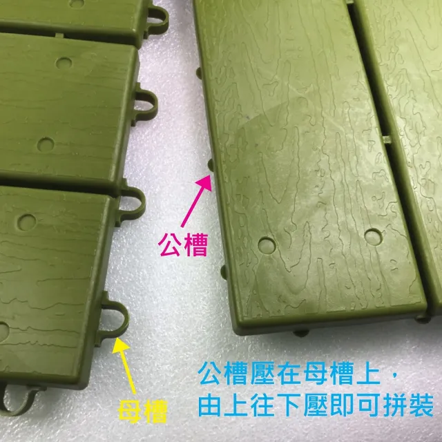 【PMU 必美優】木紋DIY組合地墊(56片-約1.55坪)
