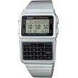 【CASIO 卡西歐】復古潮流經典商務數位錶/銀x不鏽鋼(DBC-611-1)