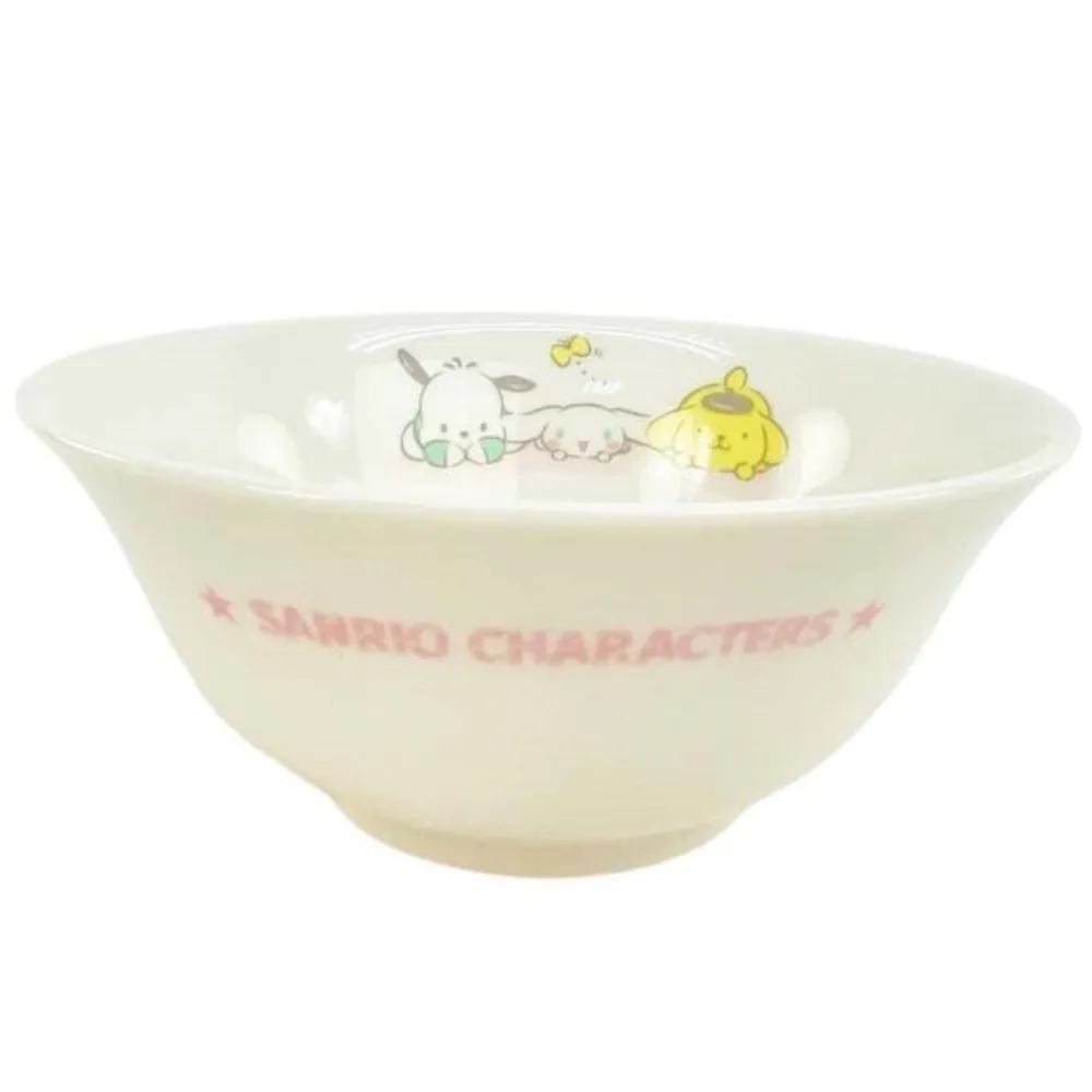 【小禮堂】Sanrio大集合 陶瓷拉麵碗 《白狗狗款》(平輸品)