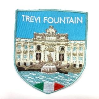 【A-ONE 匯旺】義大利 許願池 PATCH 刺繡徽章 胸章 立體繡貼 裝飾貼 INS打卡地標(NO.273)