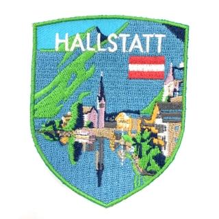 【A-ONE 匯旺】奧地利 哈爾施塔特湖 布藝刺繡背膠補丁 袖標 布標 布貼 補丁 貼布繡 INS(NO.267)
