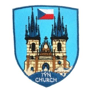 【A-ONE 匯旺】捷克 泰恩教堂 刺繡貼布 東歐 電繡貼 INS打卡地標 背膠補丁 PATCH(NO.276)
