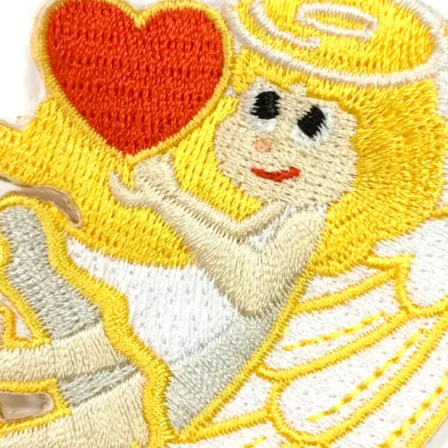【A-ONE 匯旺】天使愛心 Q版 刺繡貼布 電繡貼 背膠補丁 地標刺繡士氣章 貼章 補丁貼 燙布(NO.280)