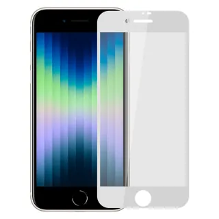 【Ayss】iPhone SE3/SE2/8/7/S 4.7吋 超好貼滿版鋼化玻璃保護貼(滿膠平面滿版/9H/疏水疏油-白)