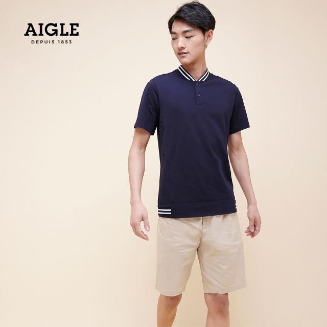 【AIGLE】RAGATEE 男 快乾短袖T恤AG-0P146A057 深藍(快乾 男短袖 男T恤)