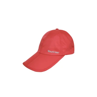 【Mountneer 山林】中性透氣抗UV折帽-磚紅-11H08-46(防曬帽/機能帽/遮陽帽/休閒帽)