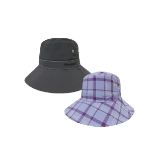【Mountneer 山林】透氣抗UV雙面帽-深鐵灰和紫-11H30-95(防曬帽/機能帽/遮陽帽/休閒帽)