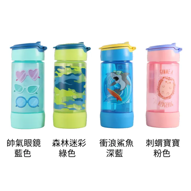 【Cool Gear 酷樂】兒童潮流發光翻蓋吸管式水壺480ml(發光水壺)