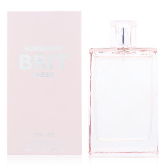 【BURBERRY 巴寶莉】Brit Sheer 粉紅風格女性淡香水 EDT 100ml(新版 平行輸入)