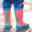 【美國 OAKI】兒童提把雨鞋(115112 粉紅派對)