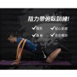 【原家居】專業級健身彈力帶-黑色中量型(彈力繩 拉力繩 阻力帶 拉力帶 重訓 瑜珈繩)