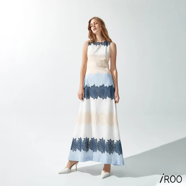 iROO 立體蕾絲織花單品上衣折扣推薦