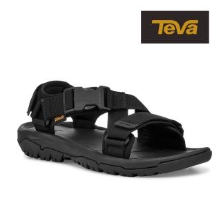 【TEVA】原廠貨 男 Hurricane Verge 交叉織帶快扣運動涼鞋/雨鞋/水鞋(黑色-TV1121534BLK)