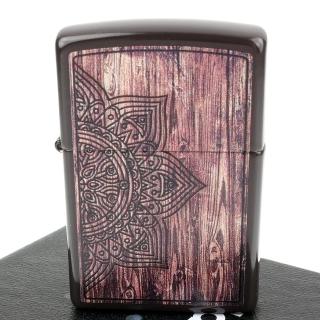 【Zippo】美系~Wood Mandala-木紋曼陀羅圖案設計打火機