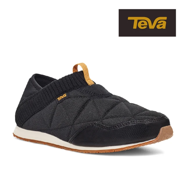 【TEVA】原廠貨 女 ReEmber 兩穿式防潑水菠蘿麵包鞋/休閒鞋/懶人鞋(黑色-TV1125471BCBH)