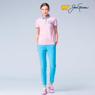 【Jack Nicklaus 金熊】GOLF女款彈性吸濕排汗高爾夫長褲(藍色)
