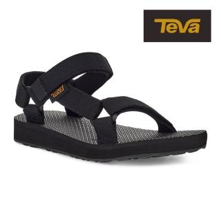 【TEVA】童涼鞋 經典織帶涼鞋/雨鞋/水鞋/童鞋 Original Universa 原廠(黑色-TV1116656CBLK)