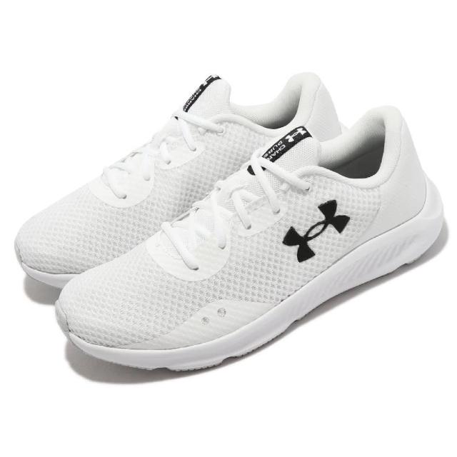 【UNDER ARMOUR】慢跑鞋 Charged Pursuit 3 男鞋 白 輕量 緩震 路跑 鞋 馬拉松 UA 3024878102 