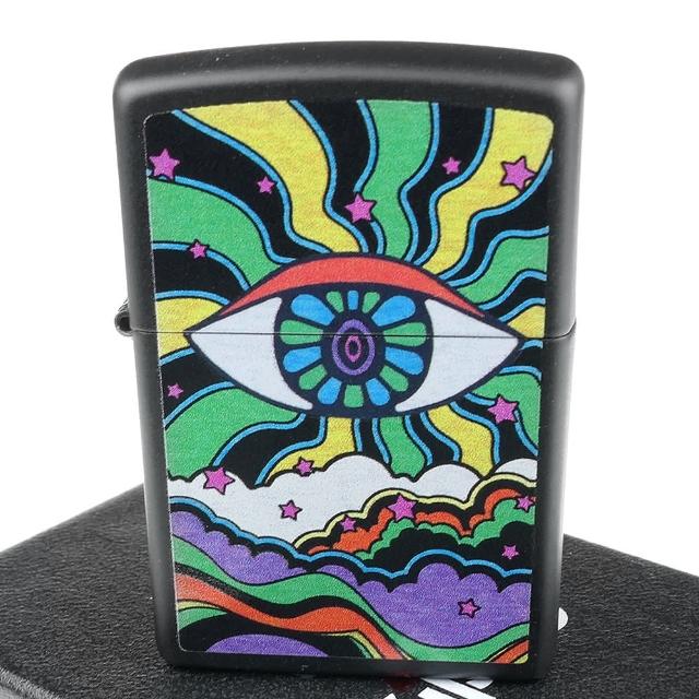 【Zippo】美系~Black Light Eye-迷幻眼睛圖案設計打火機