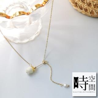 【時空間】含苞待放文藝玫瑰枝造型項鍊特降 送禮 禮物)