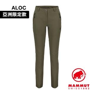 【Mammut 長毛象官方直營】Trekkers 3.0 Pants AF Women 健行防潑水長褲 綠鬣蜥 女款 #1021-00810