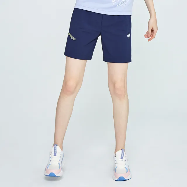 【LE COQ SPORTIF 公雞】四面彈運動生活針織運動短褲 男女-3色-LWP81684_LWP82684