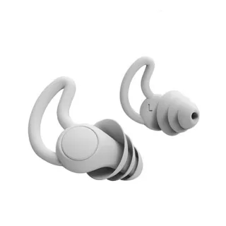 鯊魚鰭防掉三層降噪耳塞1對(附透明收納盒)