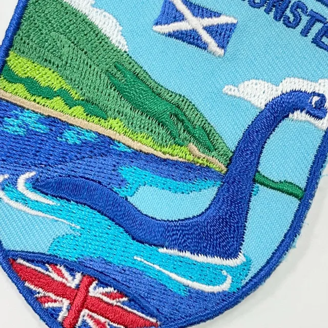 【A-ONE 匯旺】英國 蘇格蘭 尼斯湖水怪 電繡文青設計 布藝徽章 DIY 創意 Patch刺繡(NO.389)