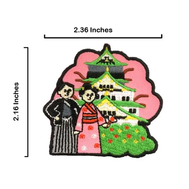 【A-ONE 匯旺】日本Q版 大阪城 地標熱燙刺繡徽章 胸章 立體繡貼 裝飾貼 繡片貼 燙布貼紙(NO.199)
