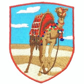 【A-ONE 匯旺】沙漠駱駝 PATCH 刺繡 背膠補丁 袖標 布標 布貼 補丁 中東 埃及 阿拉(NO.382)