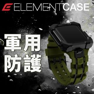 【Element Case】Special Ops Apple Watch 7 45mm 特種行動一體型防摔殼錶帶 - 軍綠/黑色