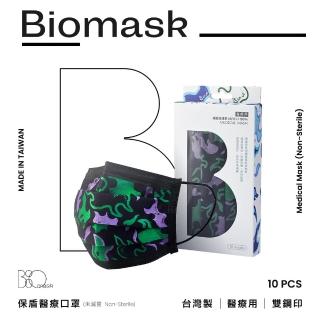 【BioMask保盾】醫療口罩-ANNx影子計劃聯名-黑-成人用-10片/盒(醫療級、雙鋼印、臺灣製造)
