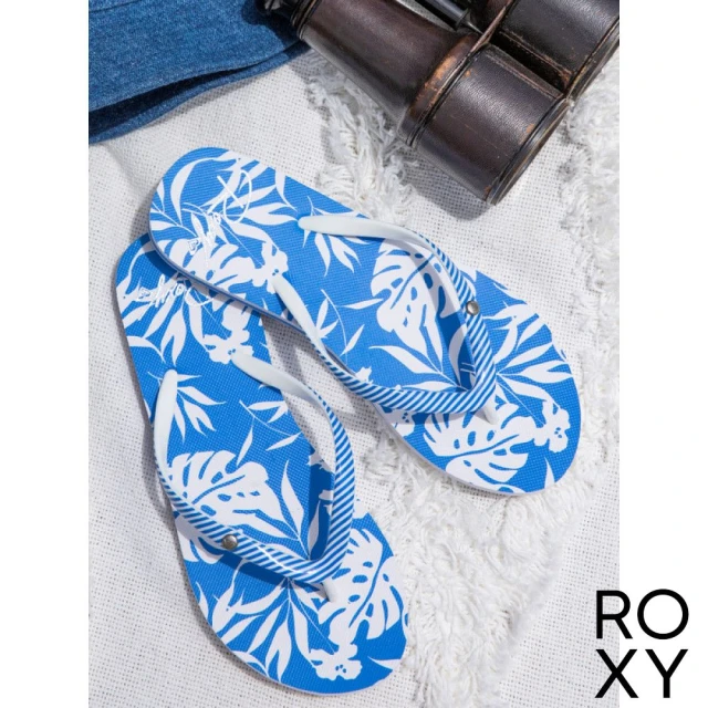 【ROXY】女款 女鞋 夾腳拖鞋 PORTOFINO III(藍色)