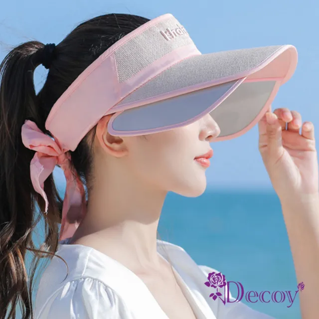 【Decoy】活力海灘＊伸縮帽沿空頂遮陽帽(2色可選)