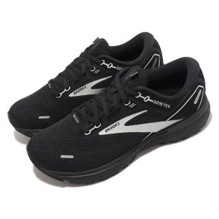 【BROOKS】慢跑鞋 Ghost 14 GTX 2E 男鞋 寬楦 黑 銀 防潑水 Gore-Tex 透氣 運動鞋(1103682E020)