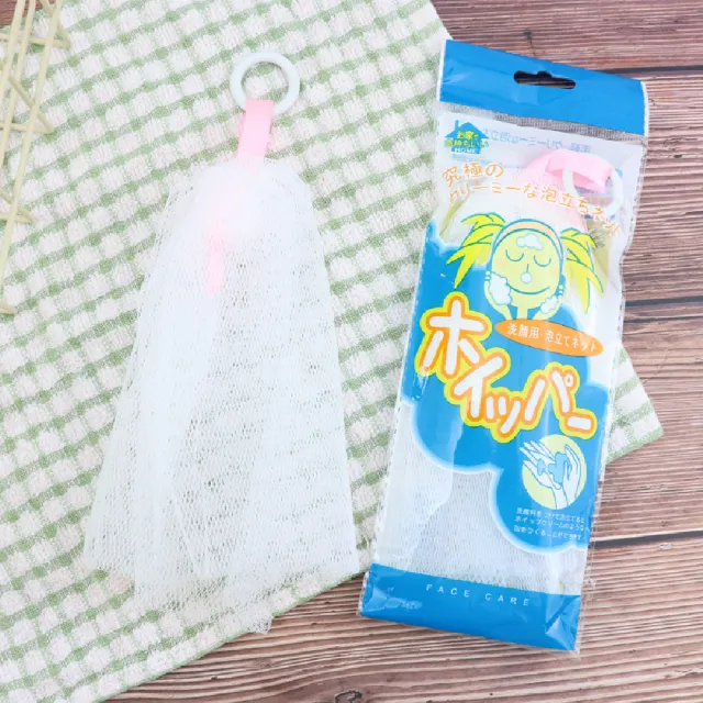 【Dagebeno荷生活】日式家用掛式起泡網 手工皂洗臉皂洗面乳搓泡泡網(五入)