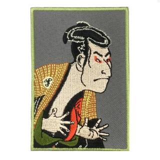 【A-ONE 匯旺】三代目大谷鬼次的奴江戶兵衛 日本浮世繪刺繡 刺繡貼布 電繡貼 背膠補丁 地標刺(NO.370)