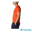 【Columbia 哥倫比亞 官方旗艦】男款-Omni-Shade UPF30涼感快排短袖上衣-紅色(UAE60840RD / 2022年春夏商品