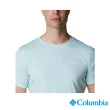【Columbia 哥倫比亞 官方旗艦】男款-Omni-Shade UPF30涼感快排短袖上衣-湖水綠(UAE60840AQ / 2022年春夏商