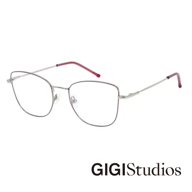 【GIGI Studios】塞爾瑪貓眼鈦金光學眼鏡(銀色 - SILMA-8087/2)