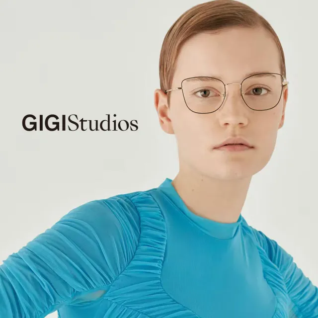 【GIGI Studios】塞爾瑪貓眼鈦金光學眼鏡(黑/金 - SILMA-8087/1)