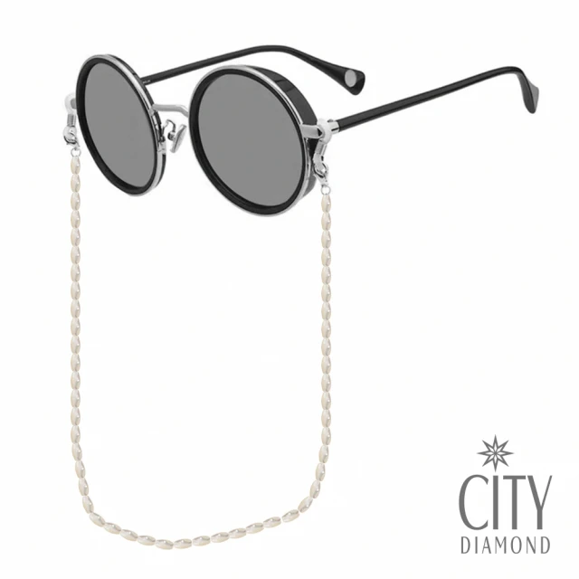 【City Diamond 引雅】天然珍珠母貝 時尚眼鏡鍊 眼鏡鏈 口罩鍊 藍芽耳機 三用多功能鏈(手作設計系列)
