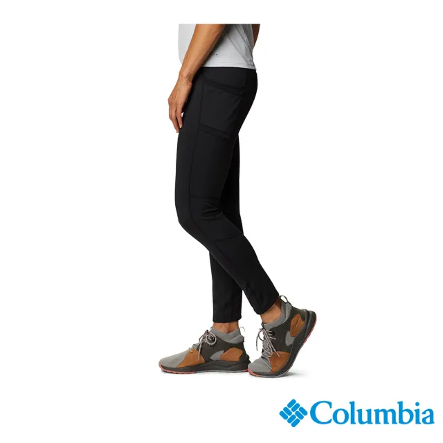 【Columbia 哥倫比亞 官方旗艦】女款-Omni-Shade UPF50快排彈性運動長褲-黑色(UAR21760BK / 2022年春夏商品