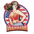 【A-ONE 匯旺】美國 女戰士 WARRIOR 背包 飛行夾克 燙布貼 刺繡袖標 地標熨斗刺繡士(NO.194)