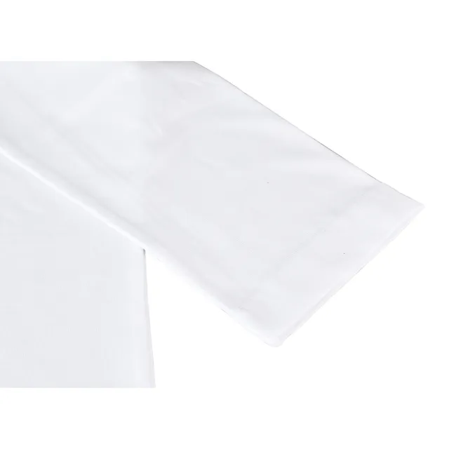 【川久保玲】COMME DES GARCONS黑字印花LOGO造型純棉長袖T恤(白)